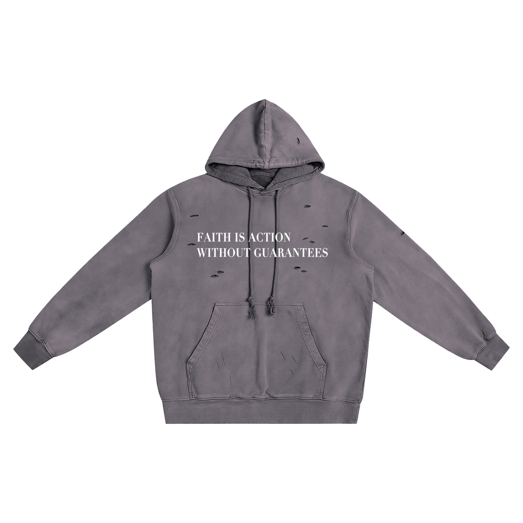 What Is Faith Distressed Vintage Hoodie