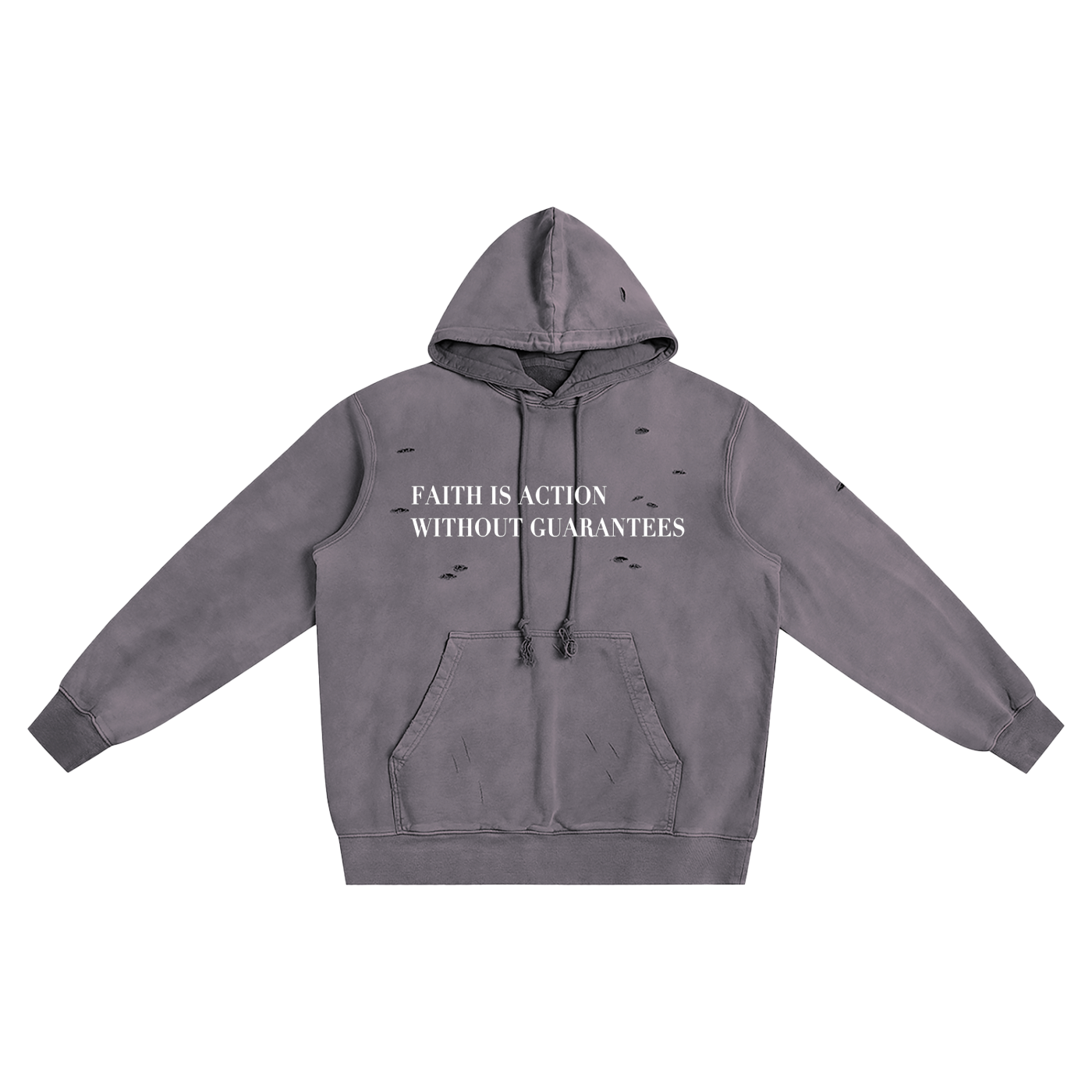 What Is Faith Distressed Vintage Hoodie