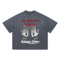 The Greatest Sacrifice Distressed Boxy Oversized T-Shirt