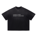 What Is Faith Distressed Boxy Oversized T-Shirt