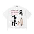 I Want To Be Like You Raw-Hem Boxy T-shirt