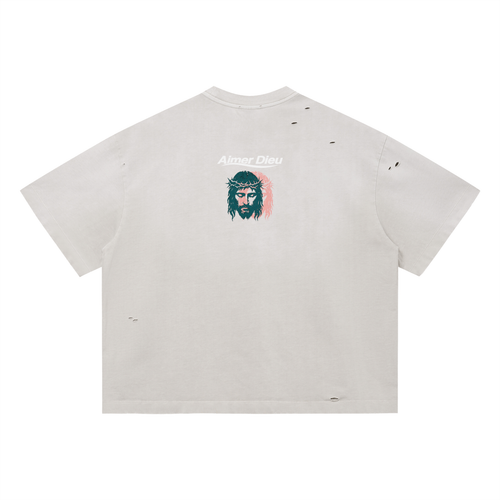 Distressed Jesus T-Shirt